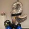 21 Number Balloons Silver 12 or 21 Balloons Number 40 Inch Number 21 Foil Mylar Balloons (S-number 12)